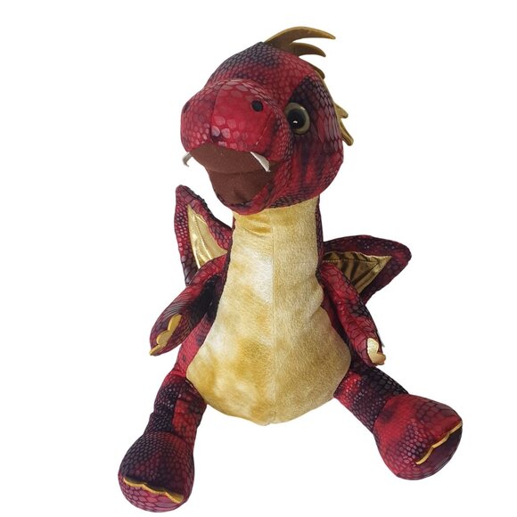 Hug Me Lite Up Red Dragon 21" Interactive Plush Soft Textured Stuffed Animal - Picture 5 of 8